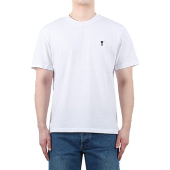 아미 [시흥점] 26SS 하트로고 자수 코튼 반팔티 (HTS346 724 100)