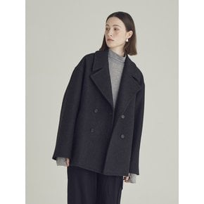 wool overfit half double coat_cc