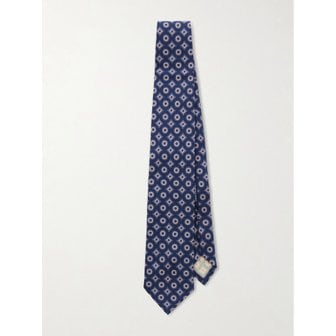 THOM SWEENEY 톰 스위니 8cm 프린트 실크 타이 46376663163014167