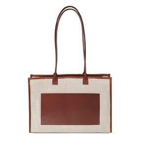 Daily Shopper Oblong (Leather & Canvas) Lsize / Brown