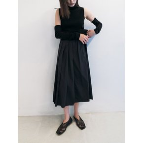 TWO FACED HIGH NECK SLEEVELESS & WARMER _BLACK