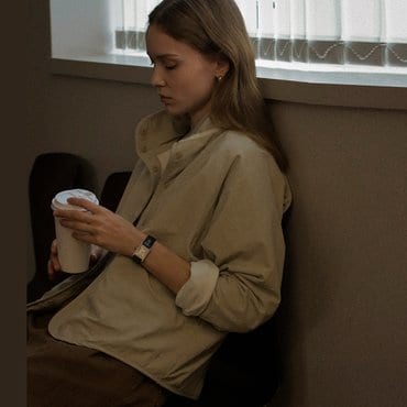 노운베러 Reversible fleece raglan jacket_Ivory