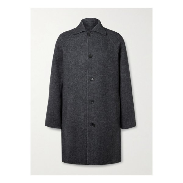 헤링본 울 캐시미어 혼방 플란넬 코트 그레이 1647597344079982