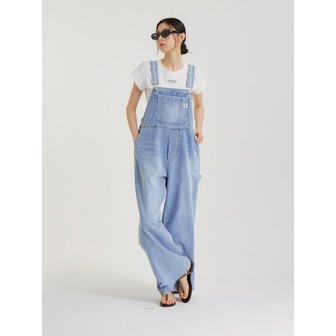 언노운플라넷 샌드 워싱 오버롤 라이트 블루_SAND WASHING OVERALL LIGHT BLUE