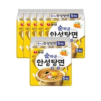 농심 순하군 안성탕면 125G 5입 6봉