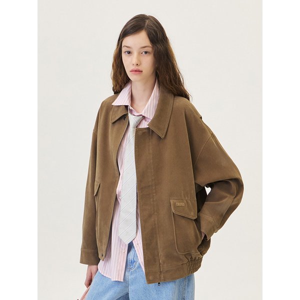 26PS LUSSON SUADE JUMPER (BROWN)