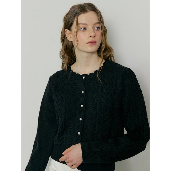 [리퍼브][2color] 180 tulip knit cardigan