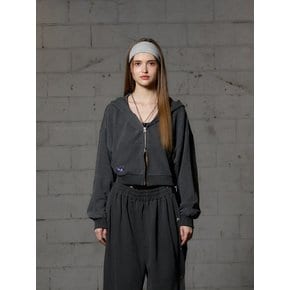 STELLA HOOD ZIP-UP - CHARCOAL