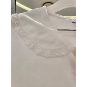 23B1653 WT 여름 카라 반팔 블라우스