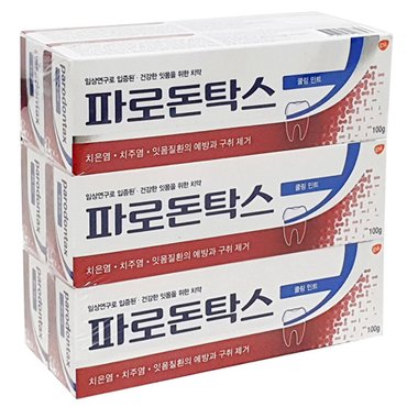  파로돈탁스 데일리 후로라이드 쿨링민트 치약 100g x6개