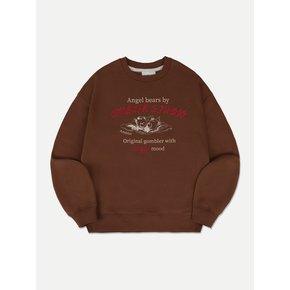 Angel bears Sweatshirt AMM1210 (Brown)