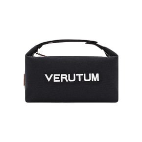 VGH4GB805U : VERUTUM 로고 블랙 캔버스 파우치