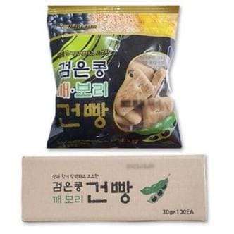  금풍제과 검은콩깨보리건빵 30g x 100봉