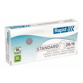 호치케스 스태플러 Rapid 스테플심 Standard 26/6 5M X ( 4매입 )