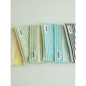 flat pencil case_terry stripe (4종 택1)