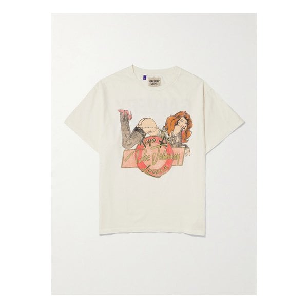 토이즈 4 러브 글리터 프린트 코튼 저지 티셔츠 46376663162903232