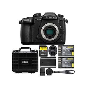 일본 파나소닉 카메라 GH5 Lumix 4K 미러리스 20.3MP WiFi Bluetooth 3.2 인치 LCD Sony 64GB SF