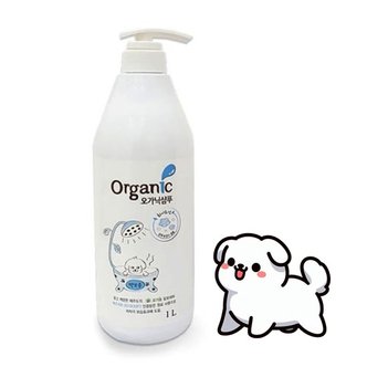 닥터심 오가닉 강아지 화이트닝샴푸 1000ml 백모용 전견용