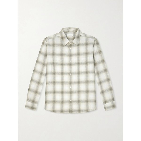 미스터 피 체크 리넨 셔츠 46376663163009171