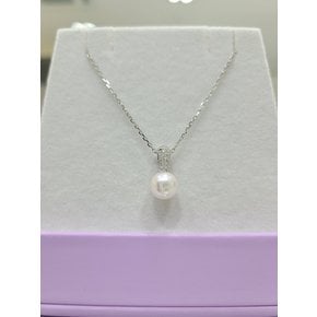 [파주점] [파주점] 젠느 아코야(7.5mm) 진주 목걸이(체인 리 라인W 16인치) WG 18K 240000046-381400648-W