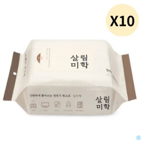 살림미학 대용량 정전기 부직포 청소포 60p 10개