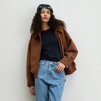 크리스틴프로젝트 CP VEGAN SUEDE BOMBER JACKET(2COLORS) 24CSBJ000