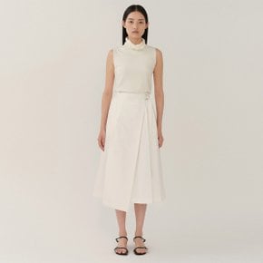 RS24 Belted Wrap Skirt Off-White