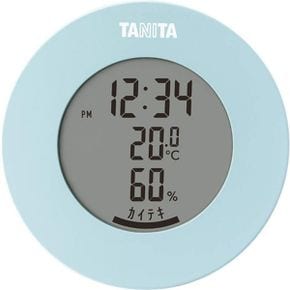 일본 타니타 도계 습도계 Tanita TT585 BL Thermometer/Hygrometer Clock Temperature and Humid