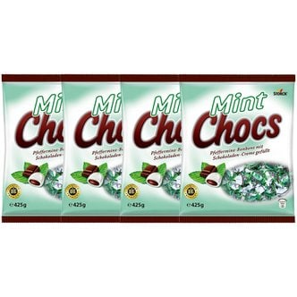  Storck Mint Chocs 초콜릿 크림 필링 민트 캔디 425g 4팩