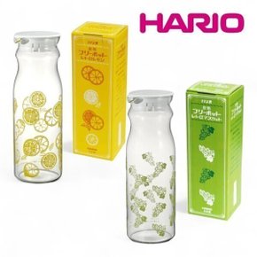 일본 하리오 냉장고 내열유리 슬림 물병 물통 1200ml