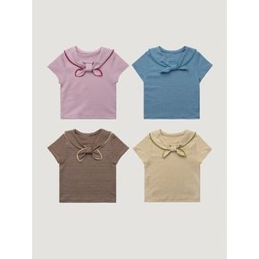 [26SS] 쁘띠 케이프 스트라이프 티셔츠 (4color)