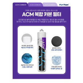 퓨리탑스 3단 커피머신 제빙기 필터 DIY 세트 ACM+ACF+ACB 구성 업소용 카페 온수기 필터