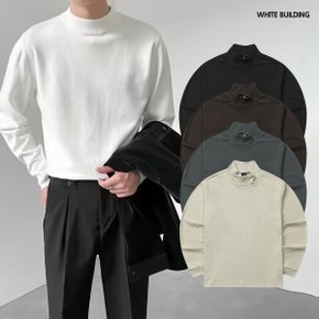 남자티셔츠 베이직 오버핏 목티 반목 목폴라 기모 반폴라 터틀넥 목티_P376852347
