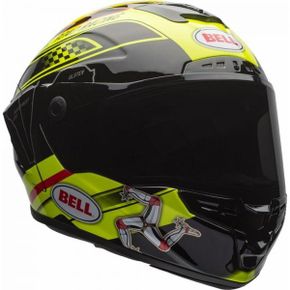 영국 벨 헬멧 Bell Isle of Man Adult Star Street Motorcycle Helmet - 블랙/Yellow 1667332