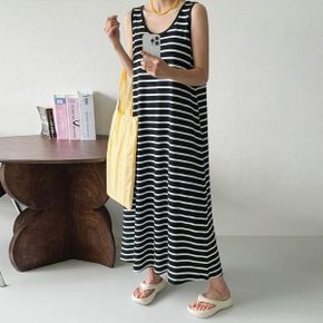 민소매 나시 롱 원피스 여름 빅사이즈 임부복 Bk295_P425970701
