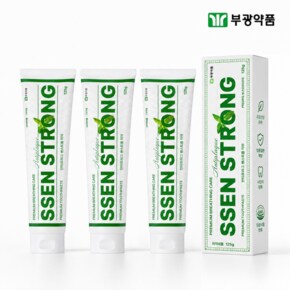 안티프라그 쎈스트롱   구취케어 고불소 민트향 치약 125g 3개