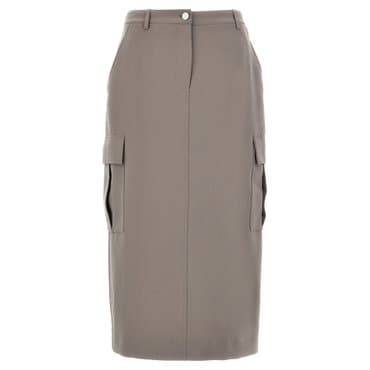 띠어리 Womens Skirt O0709302P3A Gray