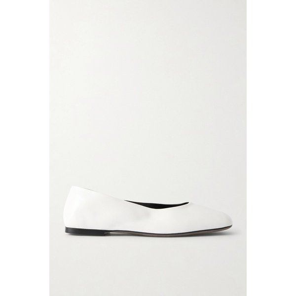 가죽 발레리나 플랫 아이보리 46376663162905537