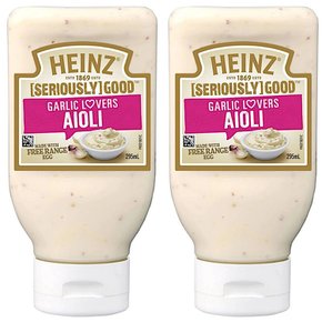 하인즈 갈릭 러버스 아이올리 마요네즈 Heinz Garlic Lovers Aioli Mayo 295ml 2개