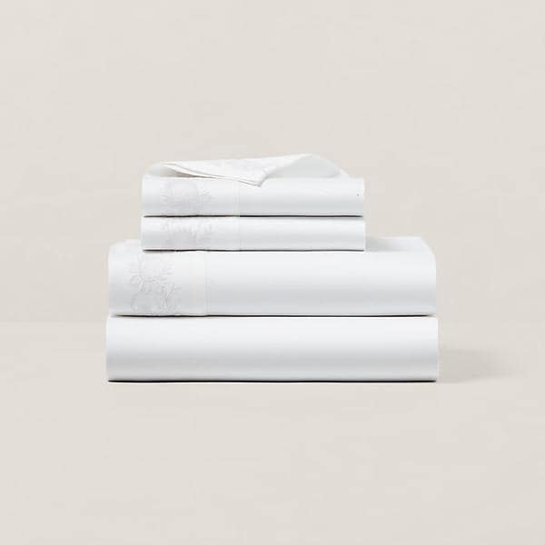 랄프 로렌 오가닉 코튼 엘루이즈 임브로이더리 시트(HMRLBEDHR222889101)