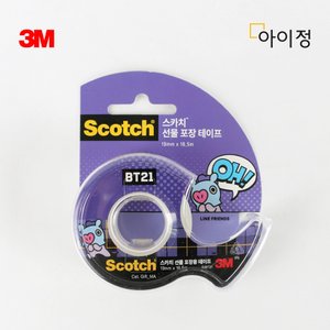 BT21 망 3M 스카치 선물포장 테이프