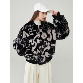 Signature Logo Faux Fur Bomber Jumper 2022