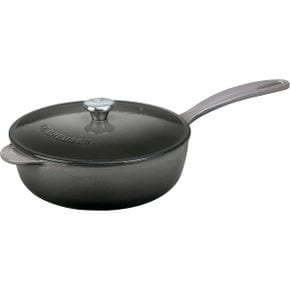 영국 르쿠르제 무쇠냄비 Le Creuset L2557-217FS Enameled Cast Iron 2.25QT. Saucier Pan-Oyste