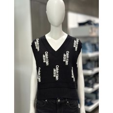 [여주점] CKJ Calvin Klein Jeans 캘빈클라인 진 여 AOP 크롭 ( J222942-BEH)