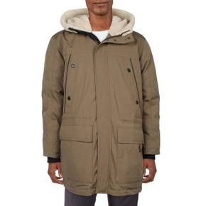 4867888 Sean John Mens Faux Fur Lined Cold Weather Parka Coat