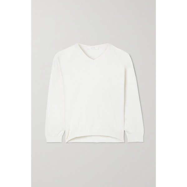 코린 실크 혼방 스웨터 화이트 1647597311299085