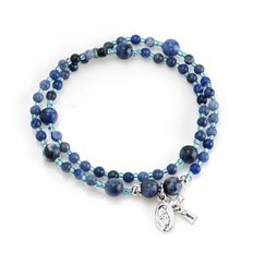  5단 기도 묵주팔찌 소다라이트 천주교 성물 P0000ETA