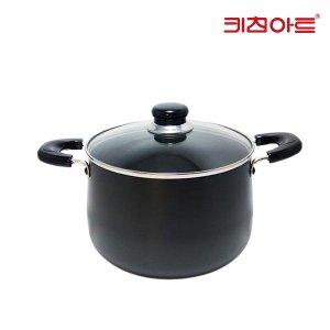  키친아트 쥬노블랙 경질냄비 22cm-깊은냄비