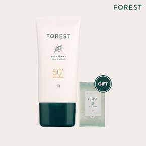 포레스트 마일드 카밍 선크림 80ml+ 클린징티슈 1