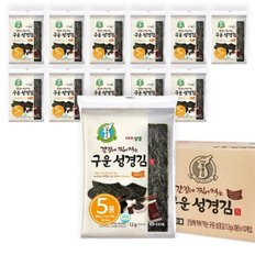 [성경김본사] 간장에 찍어먹는 구운 성경김 60g x 12봉